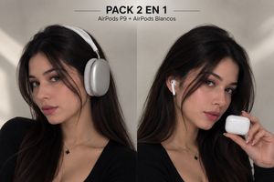 Pack AirPods P9 + AirPods Blancos